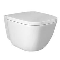 Унитаз подвесной Rak Ceramics One YFG103C + EL13AWHA Rimless (безободковый) с сиденьем Soft Close, фото №1
