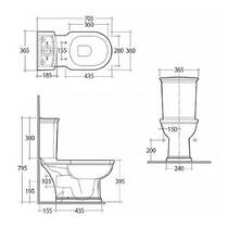 Унітаз-компакт RAK Ceramics Washington YFG173A, WT10AWHA, WT11AWHA з бачком і кришкою Soft Close, фото №3