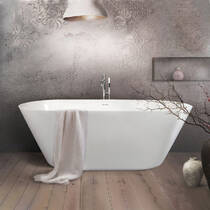 Ванна зі штучного каменю PAA Storia VASTO/00 167x72,5 см, білий глянець, фото №4