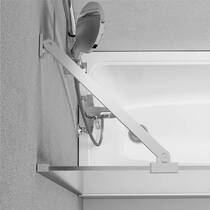 Шторка для ванны AM PM Gem WU90BS-080-140CM 80х140 см, профиль хром, стекло матовое, фото №4