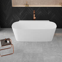 Ванна зі штучного каменю VAYER Nova 2 164x83 см без переливу з сифоном click-clak, фото №6