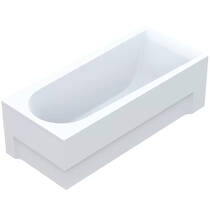 Ванна акрилова Vayer Boomerang 150x70 см посилений борт, з ніжками WBW001, фото №4