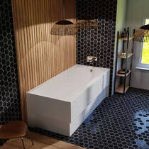 Ванна акрилова Vayer Boomerang 170x75 см посилений борт, з ніжками WBW001, фото №5