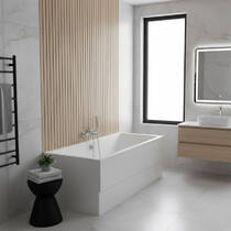 Ванна акрилова Vayer Boomerang 170x75 см посилений борт, з ніжками WBW001