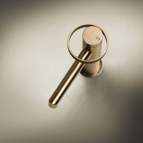 Смеситель для раковины высокий Gessi Annelo, Brushed Brass PVD, фото 4