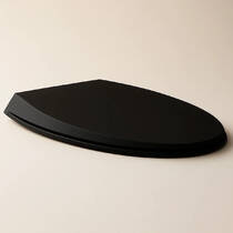 Кришка для унітазу RAK Ceramics Cloud CLOSC3901504 slim, Soft Close, Quick Release, чорний матовий, фото №1