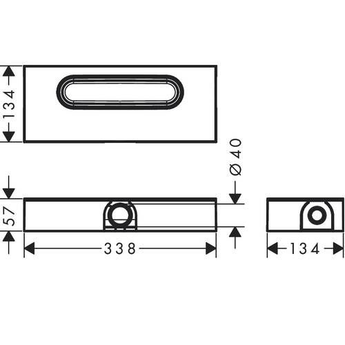 Внутрішня частина для каналів uBox universal d40 Hansgrohe 01000180, фото 2