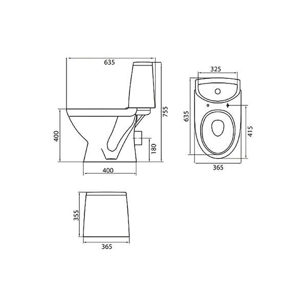Унітаз-компакт Kolo Runa L89208 із сидінням з дюропласту Soft close, фото 3