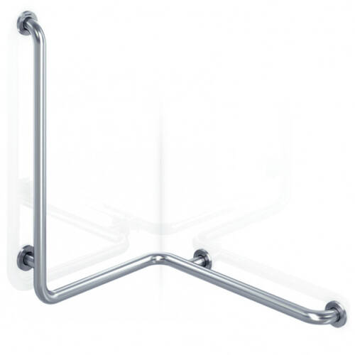 Поручень Genwec GW11 20 04 02 левосторонний, полированная нержавеющая сталь, фото 1