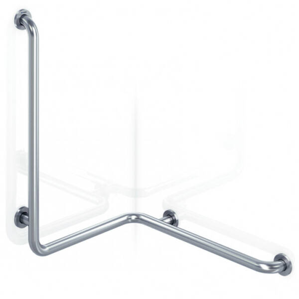 Поручень Genwec GW11 20 04 02 левосторонний, полированная нержавеющая сталь, фото 1