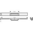 Решітка для душового каналу Hansgrohe RainDrain Flex 56050000 хром 700мм, фото 2