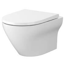 Унитаз подвесной Cersanit Larga S701-472 Cleanon с сиденьем Slim, Soft Close (СЕТ B331), фото №1