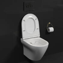 Унитаз подвесной Cersanit Larga S701-472 Cleanon с сиденьем Slim, Soft Close (СЕТ B331), фото №3