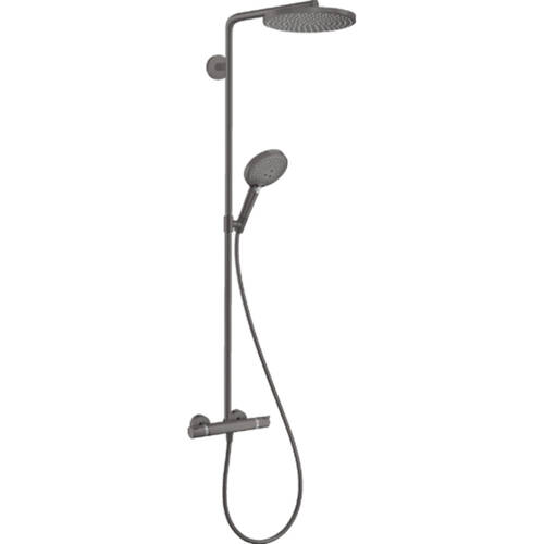 Душевая система Hansgrohe Raindance Select S Showerpipe 240 1jet 27633340 с термостатом, черный хром, фото 1