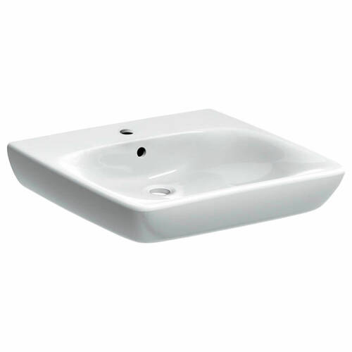 Раковина Geberit Selnova Comfort 501.461.00.7 55 см для людей з обмеженими фізичними можливостями, фото 1