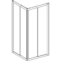 Душевая кабина Geberit Geo 560.122.00.2 квадратная 900x900 без поддона, фото №3