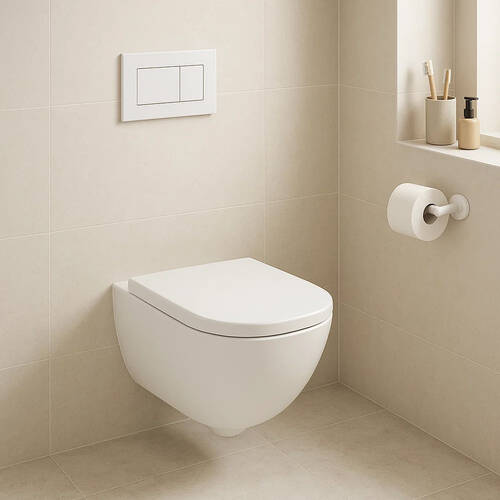 Унитаз подвесной Geberit Modo 502.827.00.1 без ободка с сиденьем Soft Close, фото 1