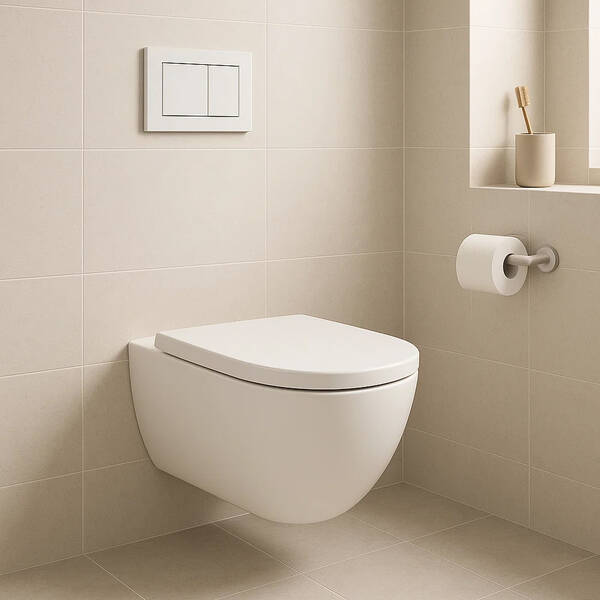 Унитаз подвесной Geberit Modo 502.827.00.1 без ободка с сиденьем Soft Close, фото 4