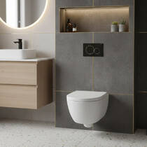 Унітаз підвісний Geberit Modo 502.939.00.1 безобідковий із сидінням Soft Close, фото №1