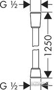 Душовий шланг Hansgrohe Isiflex 28272450 1,25 м, фото 2