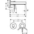 Змішувач прихованого монтажу для раковини Hansgrohe Finoris 76051000 165 мм, хром, фото 2
