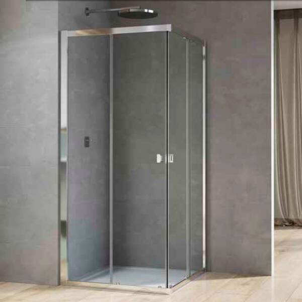 Душевая кабина SanSwiss Arelia D20SE20804007 800x800мм без поддона, стекло прозрачное, проф.серебристый полир., фото 2