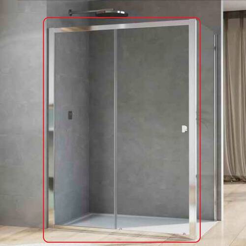 Душові двері SanSwiss Arelia D20S21204007 1200мм розсувні, скло прозоре, проф.срібний полір., фото 3