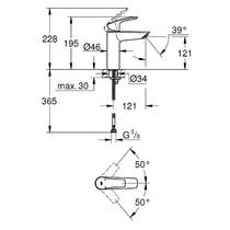 Смеситель для умывальника Grohe Eurosmart New 23324003, фото №4