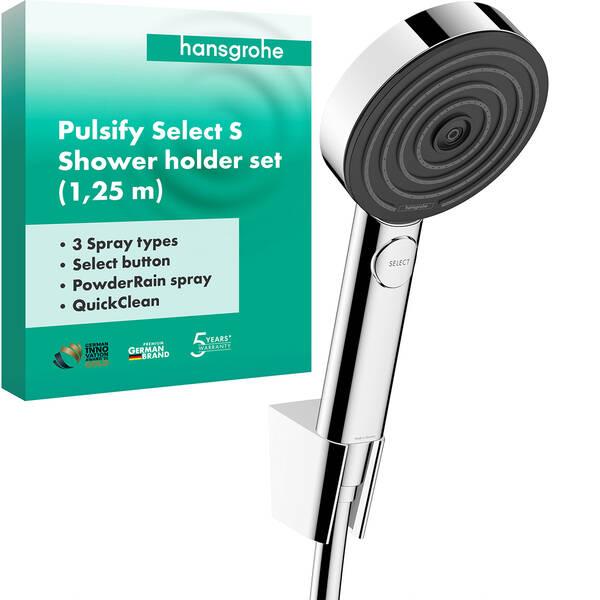 Душовий набір Hansgrohe Pulsify Select 24302000 зі шлангом 125 см, фото 2