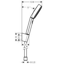 Душевой набор Hansgrohe Pulsify Select 24302000 со шлангом 125 см, фото №2