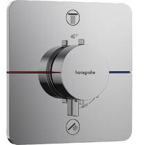 Зовнішня частина термостата на 2 споживачі, хром Hansgrohe ShowerSelect Comfort Q 15583000, фото №1