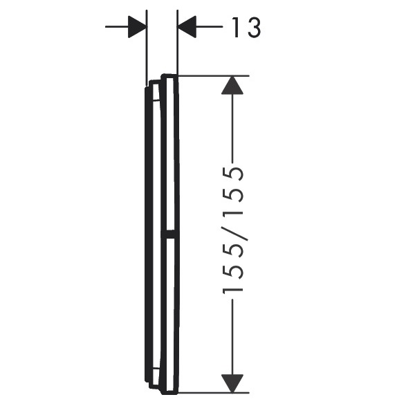 15573000 HG ShowerSelect Comfort E Перемикач режимів прихованого монтажу на 3 режими, хром (1 сорт)