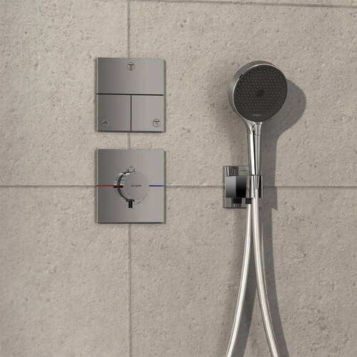 Змішувач прихованого монтажу для душу Hansgrohe ShowerSelect Comfort E 15574000 з термостатом, фото 3