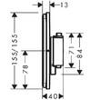 Смеситель скрытого монтажа для душа Hansgrohe ShowerSelect Comfort E 15574000 с термостатом, фото 2