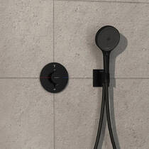 Наружная часть термостата на 2 потребителя, черный матовый Hansgrohe ShowerSelect Comfort S 15554670, фото №3