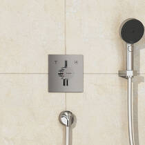 Смеситель скрытого монтажа для душа Hansgrohe DuoTurn E 75417000 на 2 потребителя, фото №1