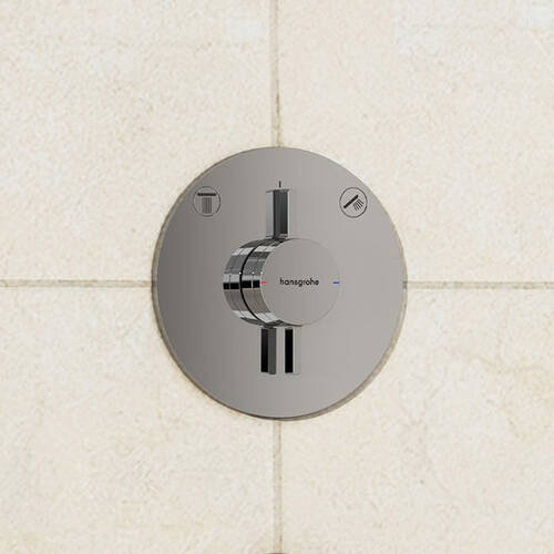 Змішувач прихованого монтажу для душу Hansgrohe DuoTurn S 75418000 на 2 споживачі, фото 1