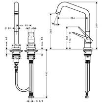 Змішувач для кухні Axor Citterio M 34823250 золото матовий, фото №2
