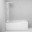 Шторка для ванны AM PM Like WU80S-100PS-150MT 100х150 см, раздвижная, профиль хром матовый, стекло прозрачное, фото 3