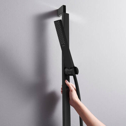 Душовий набір Hansgrohe Pulsify E 24370670 чорний матовий, 1 режим струменю, фото 3