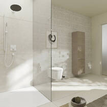Внешняя часть термостата на 2 потребителя, белый матовый Hansgrohe ShowerSelect Comfort E 15572700, фото №3