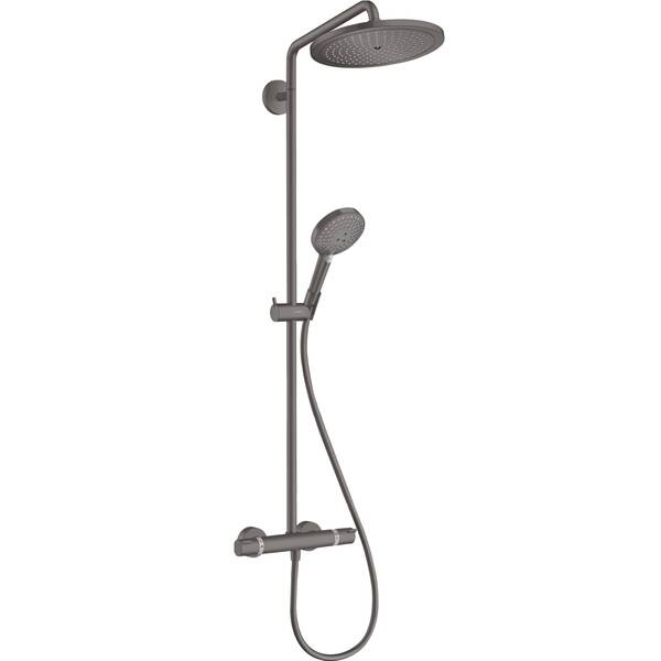 Душова система Hansgrohe Croma Select S 26890340 з термостатом, чорний матовий хром, фото 1