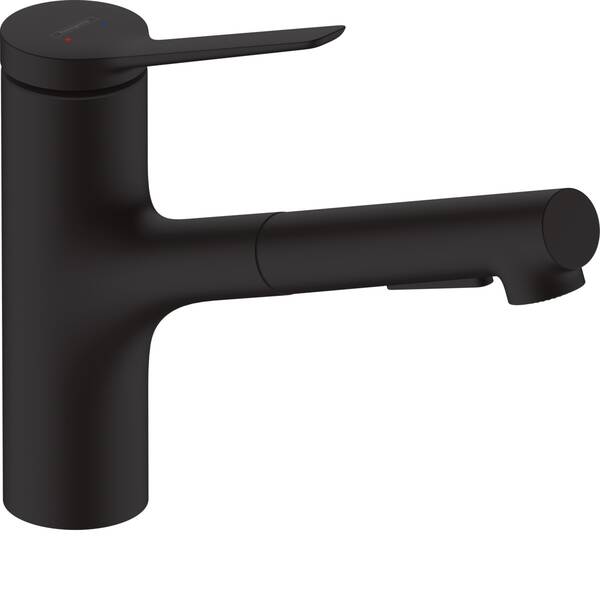 Змішувач для кухні Hansgrohe Zesis M33 74800670 150 чорний матовий, фото 1