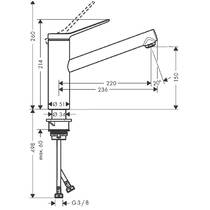 Смеситель для кухни Hansgrohe Zesis M33 74802670 150 черный матовый, фото №2