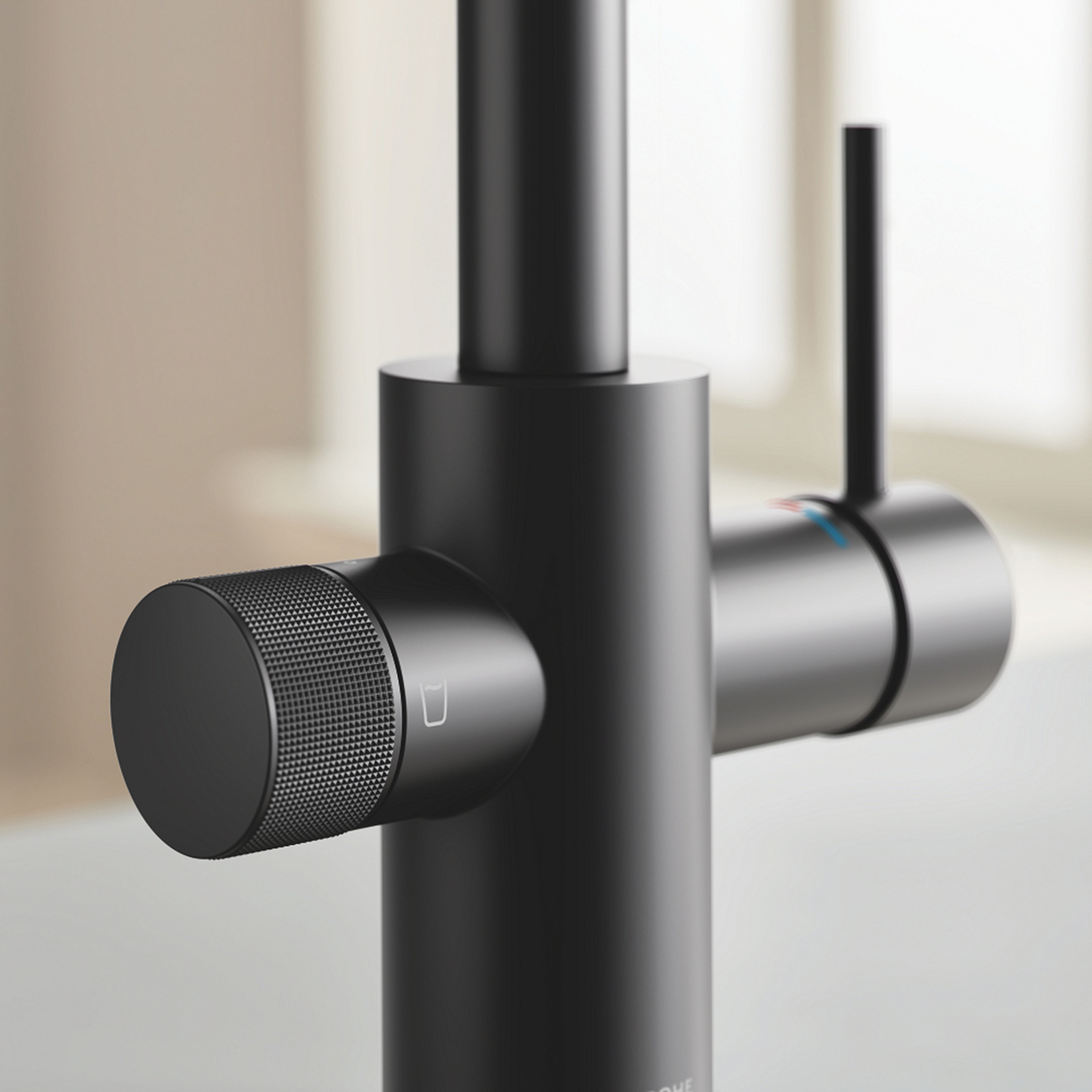 30590KF0 GROHE Blue Pure Minta Змішувач для кухні для подачі технічної і фільтрованої води, phantom black (1 сорт)
