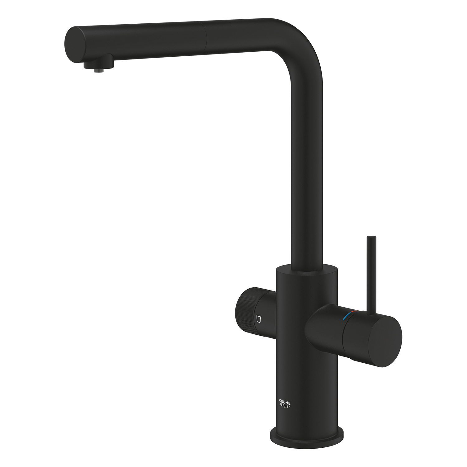 30590KF0 GROHE Blue Pure Minta Змішувач для кухні для подачі технічної і фільтрованої води, phantom black (1 сорт)