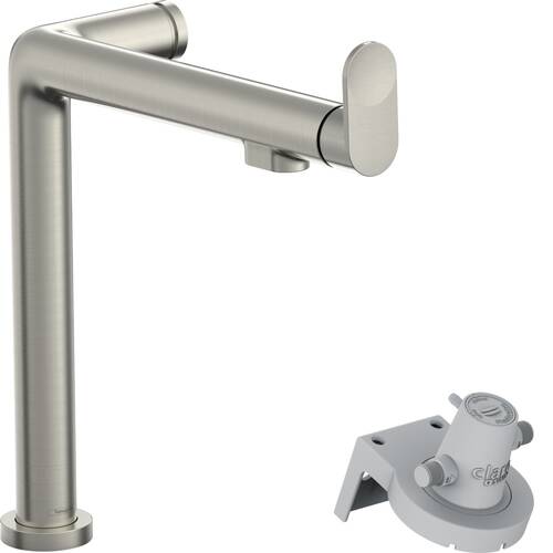 Смеситель для кухни Hansgrohe Aqittura M91 76804800 FilterSystem 240 1 jet под сталь, фото 1