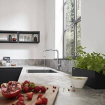 Кухонна мийка під стільницю Graphiteblack Hansgrohe (S510-U450) 43431170, фото №3