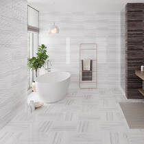 Плитка Cersanit Teri White Structure Glossy 25x40 см, фото №2