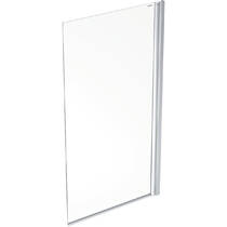 Шторка для ванны Geberit Geo 560.118.00.2 80х150 см профиль алюм, прозрачное стекло, реверсивные, фото №2